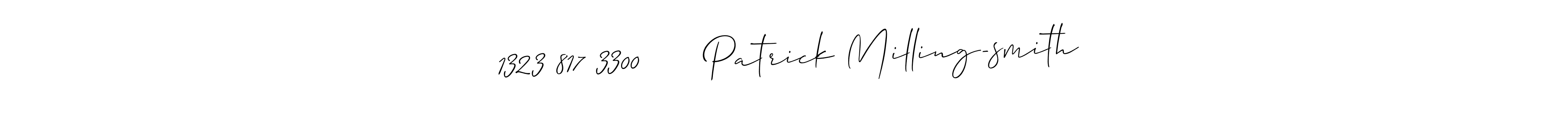 Best and Professional Signature Style for  1323 817 3300      Patrick Milling-smith. Allison_Script Best Signature Style Collection.  1323 817 3300      Patrick Milling-smith signature style 2 images and pictures png