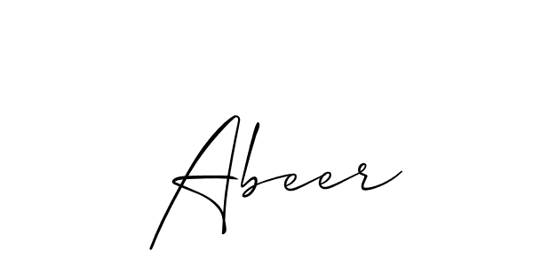 This is the best signature style for the  Abeer name. Also you like these signature font (Allison_Script). Mix name signature.  Abeer signature style 2 images and pictures png