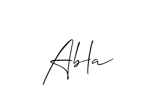 Make a short  Abla signature style. Manage your documents anywhere anytime using Allison_Script. Create and add eSignatures, submit forms, share and send files easily.  Abla signature style 2 images and pictures png