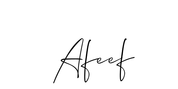 Make a beautiful signature design for name  Afeef. With this signature (Allison_Script) style, you can create a handwritten signature for free.  Afeef signature style 2 images and pictures png