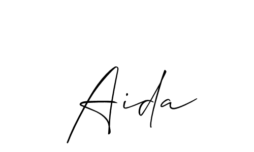 Check out images of Autograph of  Aida name. Actor  Aida Signature Style. Allison_Script is a professional sign style online.  Aida signature style 2 images and pictures png