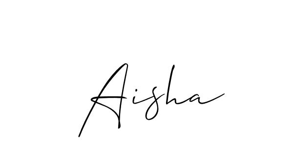 if you are searching for the best signature style for your name  Aisha. so please give up your signature search. here we have designed multiple signature styles  using Allison_Script.  Aisha signature style 2 images and pictures png