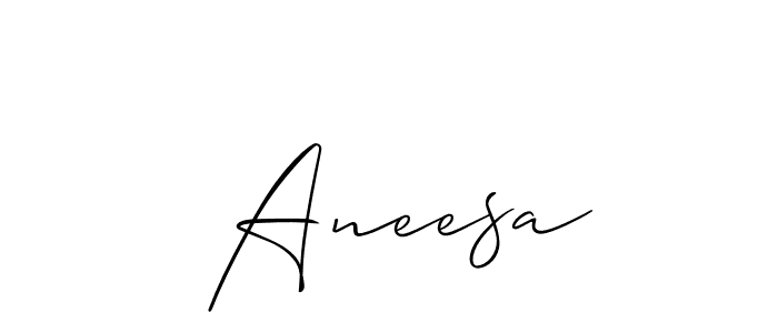  Aneesa stylish signature style. Best Handwritten Sign (Allison_Script) for my name. Handwritten Signature Collection Ideas for my name  Aneesa.  Aneesa signature style 2 images and pictures png