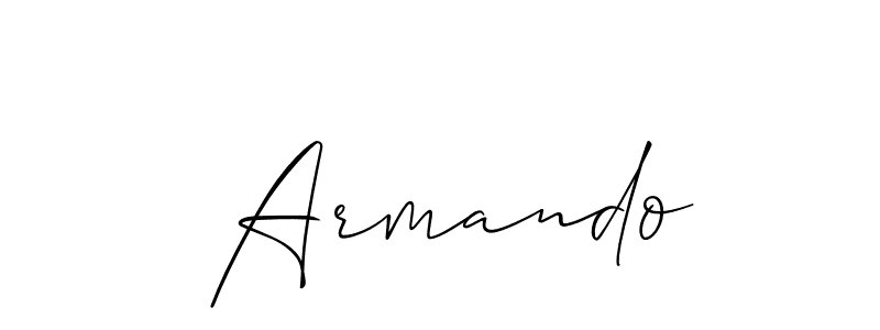 It looks lik you need a new signature style for name  Armando. Design unique handwritten (Allison_Script) signature with our free signature maker in just a few clicks.  Armando signature style 2 images and pictures png