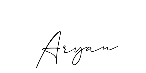 Similarly Allison_Script is the best handwritten signature design. Signature creator online .You can use it as an online autograph creator for name  Aryan.  Aryan signature style 2 images and pictures png