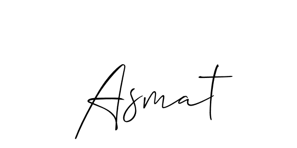 Also You can easily find your signature by using the search form. We will create  Asmat name handwritten signature images for you free of cost using Allison_Script sign style.  Asmat signature style 2 images and pictures png