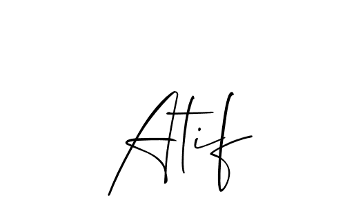 Also You can easily find your signature by using the search form. We will create  Atif name handwritten signature images for you free of cost using Allison_Script sign style.  Atif signature style 2 images and pictures png