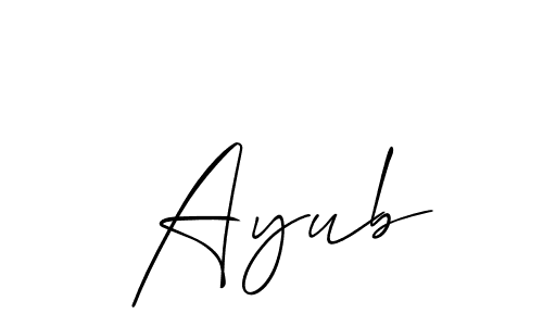 Also You can easily find your signature by using the search form. We will create  Ayub name handwritten signature images for you free of cost using Allison_Script sign style.  Ayub signature style 2 images and pictures png