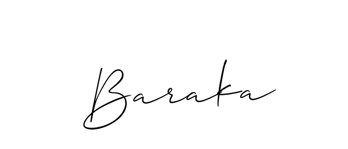 Best and Professional Signature Style for  Baraka. Allison_Script Best Signature Style Collection.  Baraka signature style 2 images and pictures png