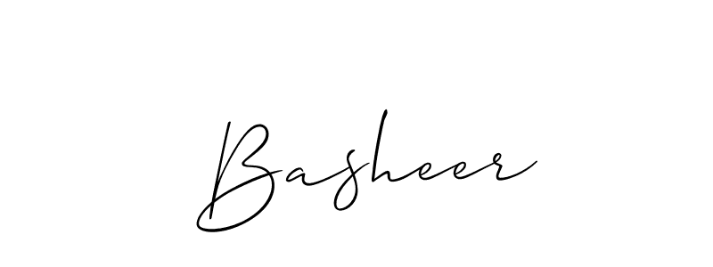 Check out images of Autograph of  Basheer name. Actor  Basheer Signature Style. Allison_Script is a professional sign style online.  Basheer signature style 2 images and pictures png