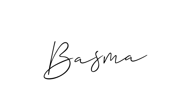 You should practise on your own different ways (Allison_Script) to write your name ( Basma) in signature. don't let someone else do it for you.  Basma signature style 2 images and pictures png