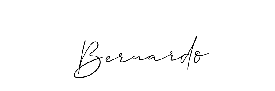 The best way (Allison_Script) to make a short signature is to pick only two or three words in your name. The name  Bernardo include a total of six letters. For converting this name.  Bernardo signature style 2 images and pictures png