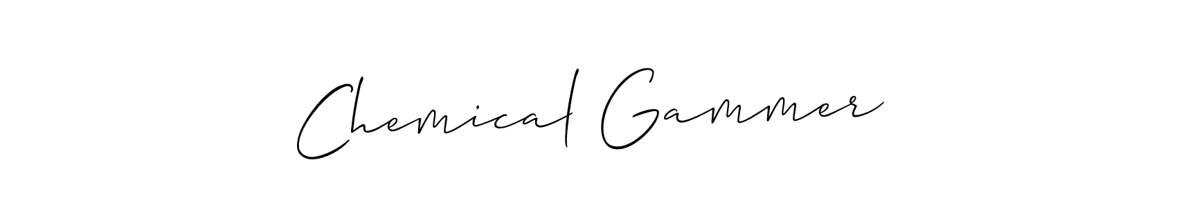 It looks lik you need a new signature style for name  Chemical Gammer . Design unique handwritten (Allison_Script) signature with our free signature maker in just a few clicks.  Chemical Gammer  signature style 2 images and pictures png