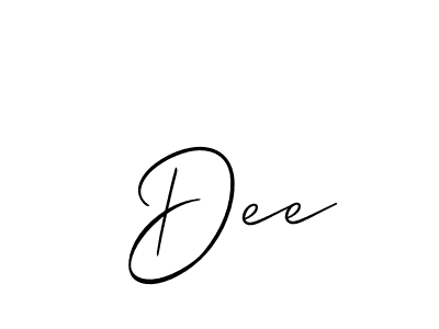 Make a short  Dee signature style. Manage your documents anywhere anytime using Allison_Script. Create and add eSignatures, submit forms, share and send files easily.  Dee signature style 2 images and pictures png