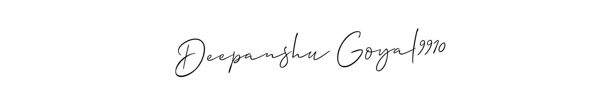 Allison_Script is a professional signature style that is perfect for those who want to add a touch of class to their signature. It is also a great choice for those who want to make their signature more unique. Get  Deepanshu Goyal9910 name to fancy signature for free.  Deepanshu Goyal9910 signature style 2 images and pictures png