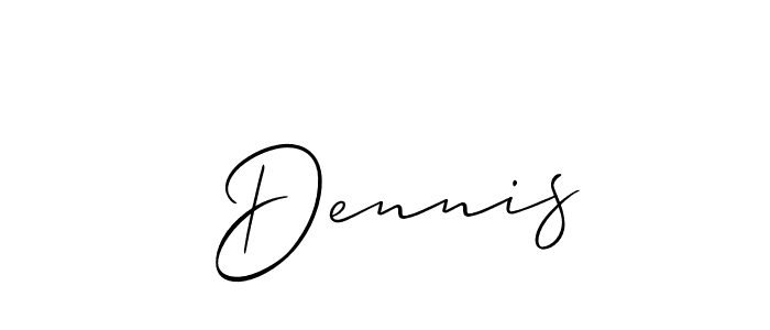 Allison_Script is a professional signature style that is perfect for those who want to add a touch of class to their signature. It is also a great choice for those who want to make their signature more unique. Get  Dennis name to fancy signature for free.  Dennis signature style 2 images and pictures png