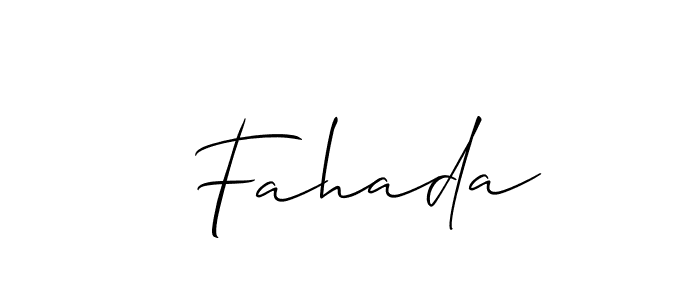 Similarly Allison_Script is the best handwritten signature design. Signature creator online .You can use it as an online autograph creator for name  Fahada.  Fahada signature style 2 images and pictures png