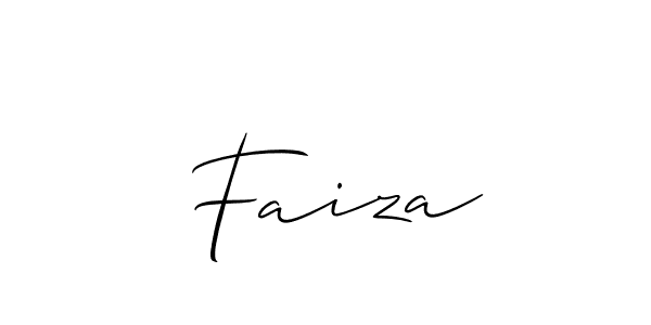 You can use this online signature creator to create a handwritten signature for the name  Faiza. This is the best online autograph maker.  Faiza signature style 2 images and pictures png