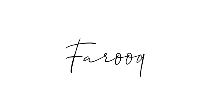 You can use this online signature creator to create a handwritten signature for the name  Farooq. This is the best online autograph maker.  Farooq signature style 2 images and pictures png