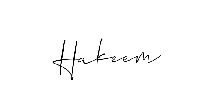 Make a short  Hakeem signature style. Manage your documents anywhere anytime using Allison_Script. Create and add eSignatures, submit forms, share and send files easily.  Hakeem signature style 2 images and pictures png