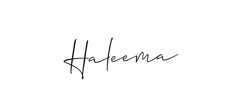 Best and Professional Signature Style for  Haleema. Allison_Script Best Signature Style Collection.  Haleema signature style 2 images and pictures png