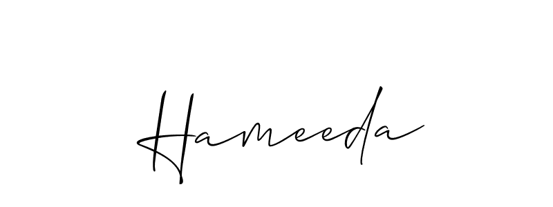 if you are searching for the best signature style for your name  Hameeda. so please give up your signature search. here we have designed multiple signature styles  using Allison_Script.  Hameeda signature style 2 images and pictures png