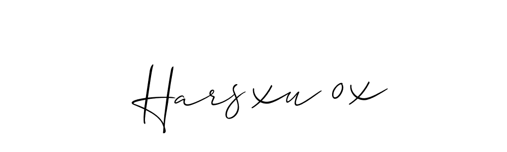 Best and Professional Signature Style for  Harsxu 0x. Allison_Script Best Signature Style Collection.  Harsxu 0x signature style 2 images and pictures png