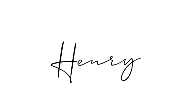 Design your own signature with our free online signature maker. With this signature software, you can create a handwritten (Allison_Script) signature for name  Henry.  Henry signature style 2 images and pictures png