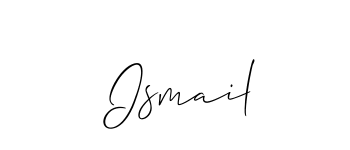 You should practise on your own different ways (Allison_Script) to write your name ( Ismail) in signature. don't let someone else do it for you.  Ismail signature style 2 images and pictures png