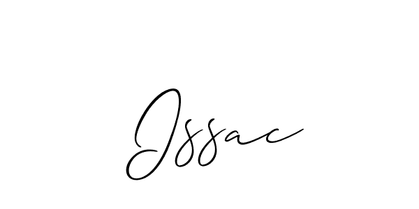 How to make  Issac signature? Allison_Script is a professional autograph style. Create handwritten signature for  Issac name.  Issac signature style 2 images and pictures png