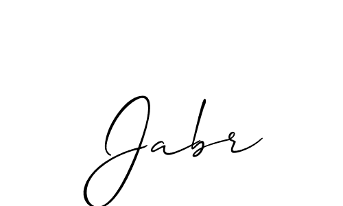 if you are searching for the best signature style for your name  Jabr. so please give up your signature search. here we have designed multiple signature styles  using Allison_Script.  Jabr signature style 2 images and pictures png