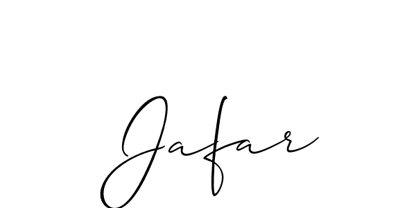 Design your own signature with our free online signature maker. With this signature software, you can create a handwritten (Allison_Script) signature for name  Jafar.  Jafar signature style 2 images and pictures png