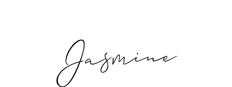 It looks lik you need a new signature style for name  Jasmine. Design unique handwritten (Allison_Script) signature with our free signature maker in just a few clicks.  Jasmine signature style 2 images and pictures png