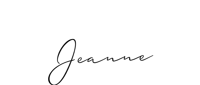 Similarly Allison_Script is the best handwritten signature design. Signature creator online .You can use it as an online autograph creator for name  Jeanne.  Jeanne signature style 2 images and pictures png