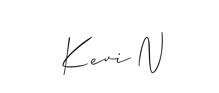 Similarly Allison_Script is the best handwritten signature design. Signature creator online .You can use it as an online autograph creator for name  Kevi N.  Kevi N signature style 2 images and pictures png