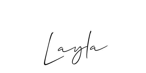 Allison_Script is a professional signature style that is perfect for those who want to add a touch of class to their signature. It is also a great choice for those who want to make their signature more unique. Get  Layla name to fancy signature for free.  Layla signature style 2 images and pictures png