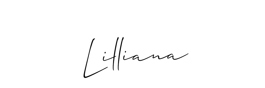 How to make  Lilliana signature? Allison_Script is a professional autograph style. Create handwritten signature for  Lilliana name.  Lilliana signature style 2 images and pictures png