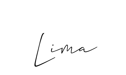 Create a beautiful signature design for name  Lima. With this signature (Allison_Script) fonts, you can make a handwritten signature for free.  Lima signature style 2 images and pictures png