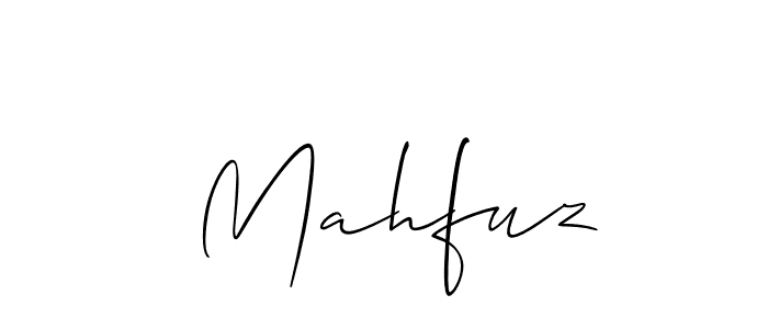 Check out images of Autograph of  Mahfuz name. Actor  Mahfuz Signature Style. Allison_Script is a professional sign style online.  Mahfuz signature style 2 images and pictures png