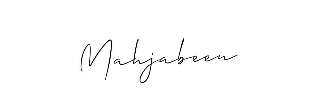 How to make  Mahjabeen name signature. Use Allison_Script style for creating short signs online. This is the latest handwritten sign.  Mahjabeen signature style 2 images and pictures png