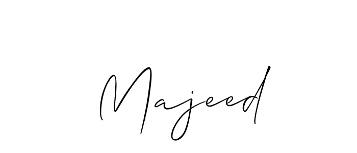 Make a beautiful signature design for name  Majeed. With this signature (Allison_Script) style, you can create a handwritten signature for free.  Majeed signature style 2 images and pictures png