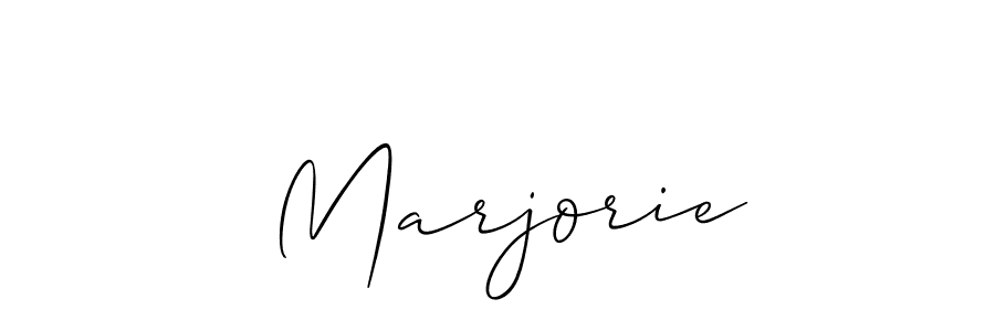 How to Draw  Marjorie signature style? Allison_Script is a latest design signature styles for name  Marjorie.  Marjorie signature style 2 images and pictures png