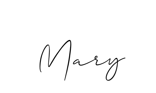 Make a beautiful signature design for name  Mary. With this signature (Allison_Script) style, you can create a handwritten signature for free.  Mary signature style 2 images and pictures png