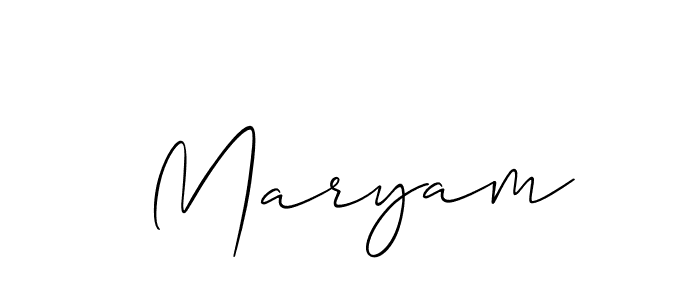 It looks lik you need a new signature style for name  Maryam. Design unique handwritten (Allison_Script) signature with our free signature maker in just a few clicks.  Maryam signature style 2 images and pictures png