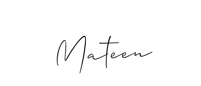 You can use this online signature creator to create a handwritten signature for the name  Mateen. This is the best online autograph maker.  Mateen signature style 2 images and pictures png