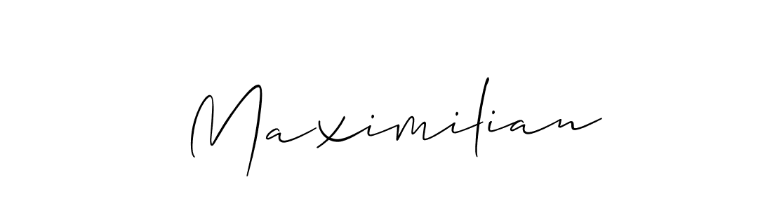 The best way (Allison_Script) to make a short signature is to pick only two or three words in your name. The name  Maximilian include a total of six letters. For converting this name.  Maximilian signature style 2 images and pictures png