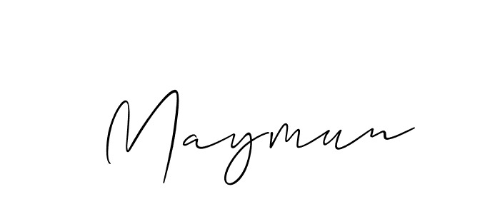 Use a signature maker to create a handwritten signature online. With this signature software, you can design (Allison_Script) your own signature for name  Maymun.  Maymun signature style 2 images and pictures png