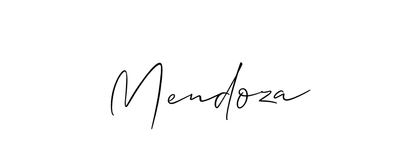 Best and Professional Signature Style for  Mendoza. Allison_Script Best Signature Style Collection.  Mendoza signature style 2 images and pictures png