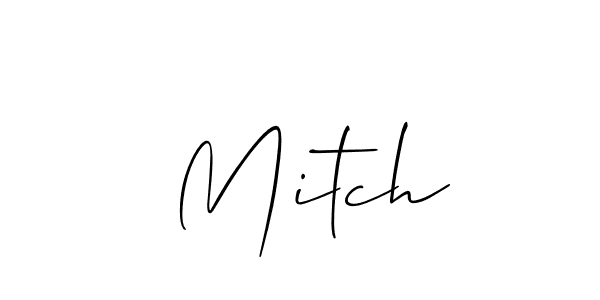 Make a beautiful signature design for name  Mitch. With this signature (Allison_Script) style, you can create a handwritten signature for free.  Mitch signature style 2 images and pictures png