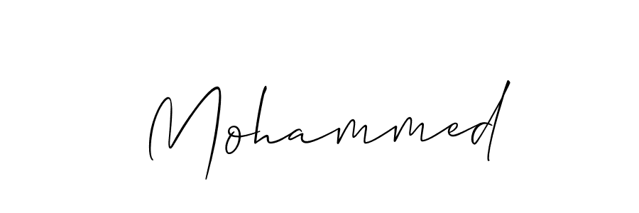 The best way (Allison_Script) to make a short signature is to pick only two or three words in your name. The name  Mohammed include a total of six letters. For converting this name.  Mohammed signature style 2 images and pictures png